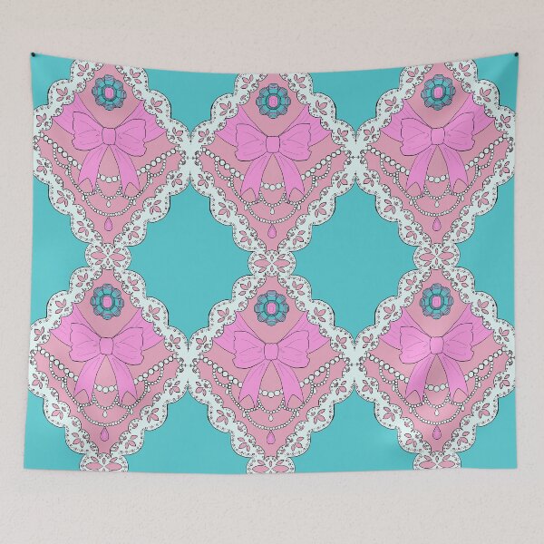 Item preview, Lolita Frills Baby Pink and Ice Blue designed and sold by JamieWetzel.
