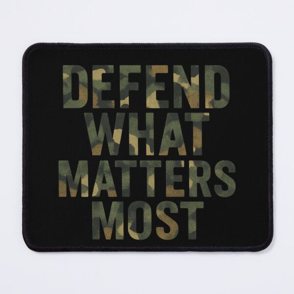 Item preview, Defend What Matters Most Camouflage Strength Art designed and sold by ArtComixHaven.