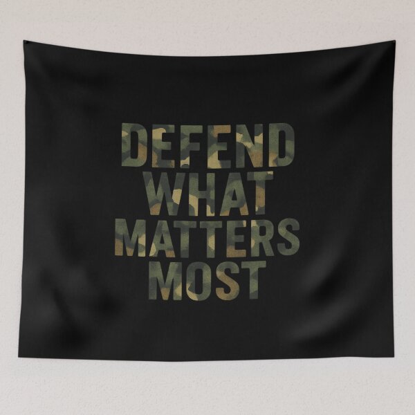 Item preview, Defend What Matters Most Camouflage Strength Art designed and sold by ArtComixHaven.