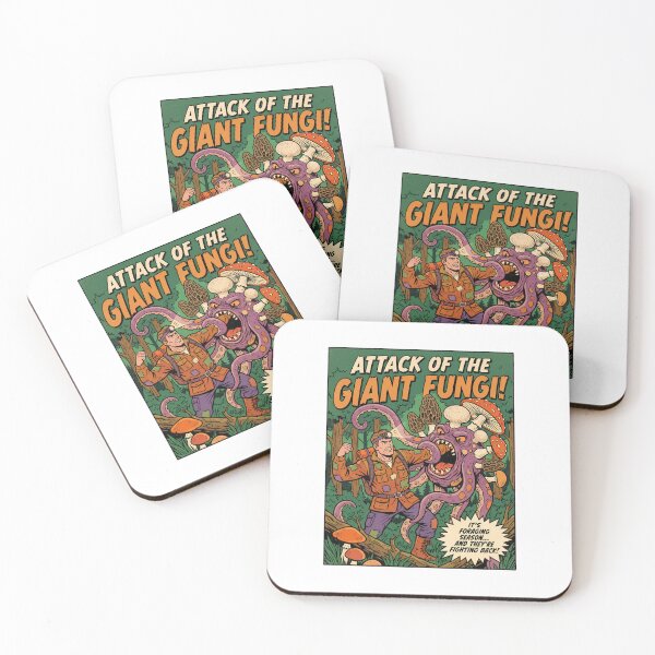 Item preview, Attack Of The Giant Fungi - Funny Mushroom Foraging designed and sold by TB Designs Official.