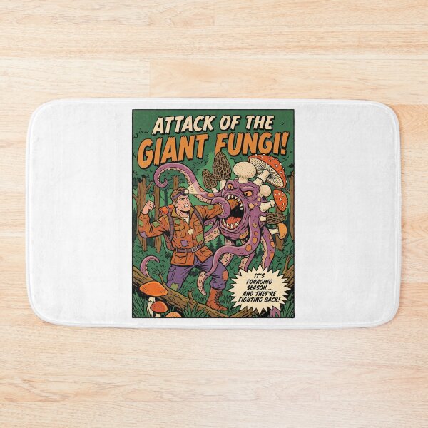 Item preview, Attack Of The Giant Fungi - Funny Mushroom Foraging designed and sold by TB Designs Official.