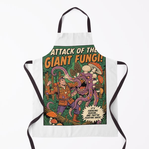 Item preview, Attack Of The Giant Fungi - Funny Mushroom Foraging designed and sold by TB Designs Official.