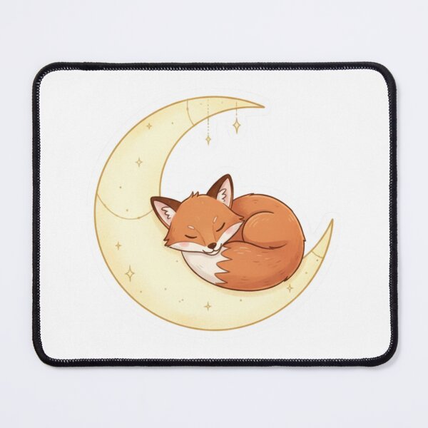 Item preview, Sleeping Fox in the Moon designed and sold by CosmicCutouts.