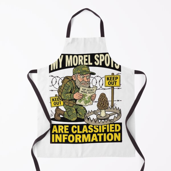Item preview, My Morel Spots Are Classified Information - Funny Mushroom Foraging designed and sold by TB Designs Official.