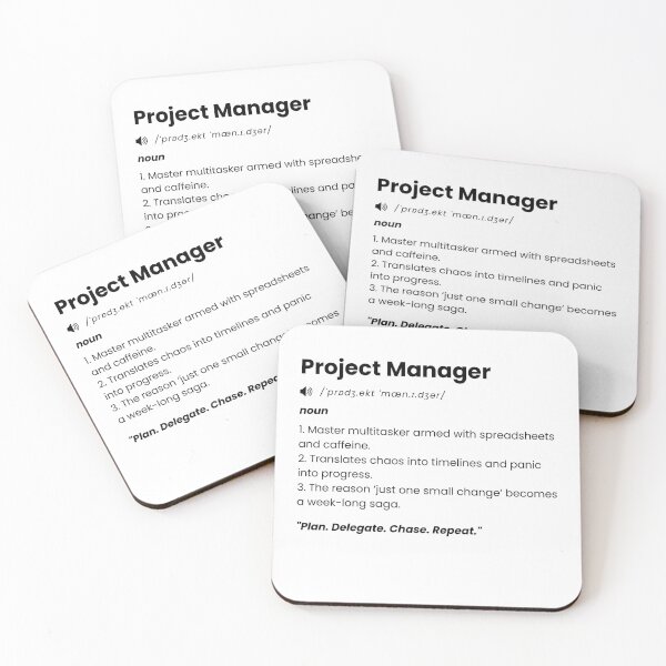 Item preview, Project Manager Definition | Funny Job Quote Gift for Office, PMO, Project  & Team Leaders designed and sold by Yuli Club.