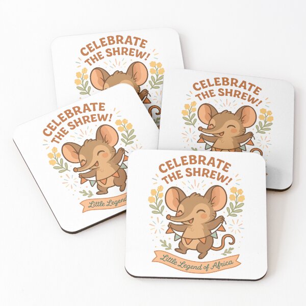 Item preview, Elephant Shrew Celebration Character Art designed and sold by WildlifeInc.