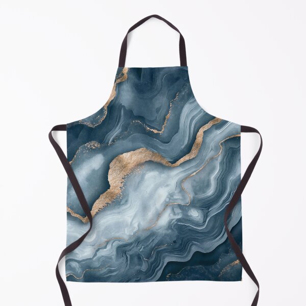 Item preview, Marble Elegance Blue Grey Gold designed and sold by artsandsoul.