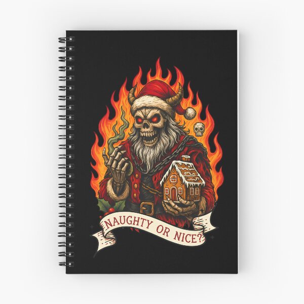 Item preview, Dark Krampus Santa – Flaming Gothic Christmas Horror Art designed and sold by DreamiCanvas.