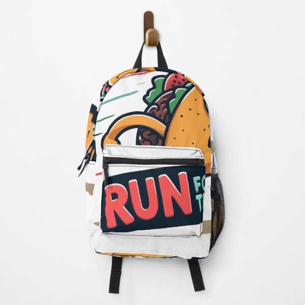 Item preview, RUN FOR THE TACO!! T-Shirt - Funny Angry Taco Speech Bubble Running Tee designed and sold by Design-Pro-21.
