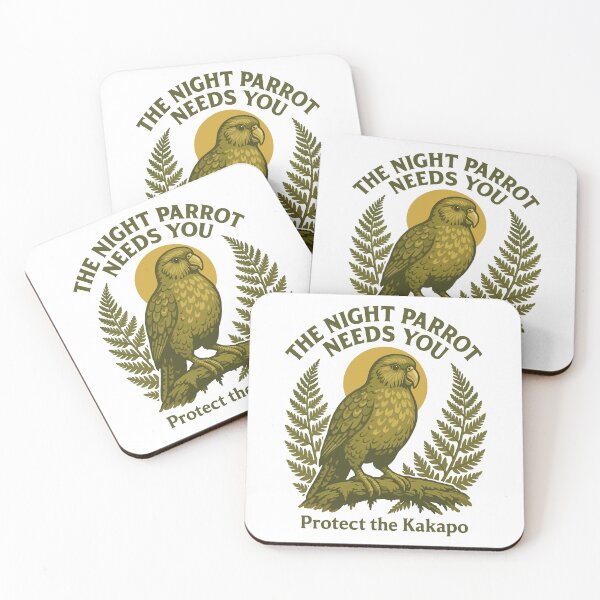 Item preview, The Night Parrot Needs You – Protect the Kakapo designed and sold by WildlifeInc.