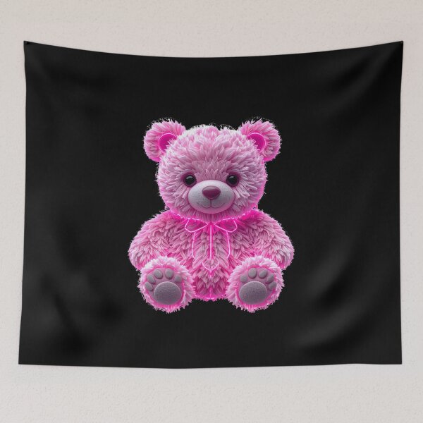 Item preview, Neon Pink Fluffy Teddy Bear t-shirts  designed and sold by Alicjareign.