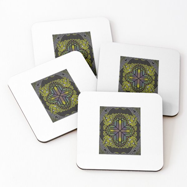Item preview, Gothic Vampire Cathedral Stained Glass Moss and Ghost Color designed and sold by JamieWetzel.