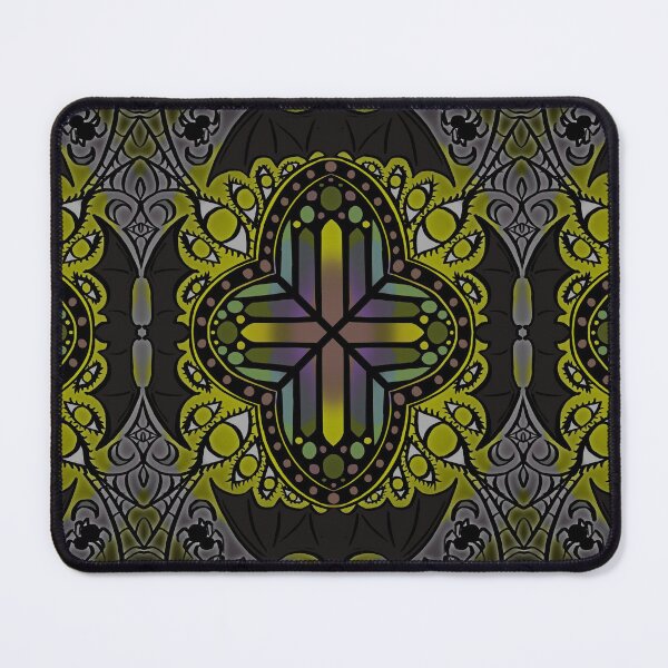 Item preview, Gothic Vampire Cathedral Stained Glass Moss and Ghost Color designed and sold by JamieWetzel.