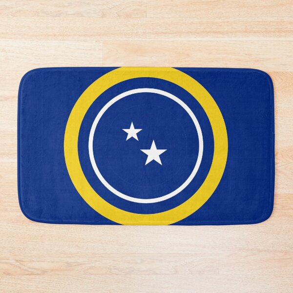 Item preview, Curacao Blue Wave Red White football retro Mod Roundel designed and sold by ModSupporters.