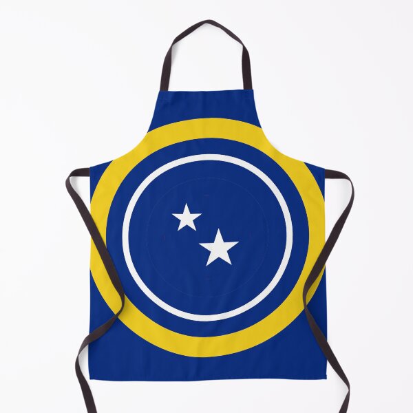 Item preview, Curacao Blue Wave Red White football retro Mod Roundel designed and sold by ModSupporters.