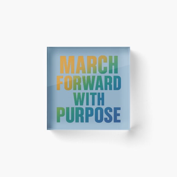 Item preview, March Forward With Purpose Gradient Resolve Art designed and sold by ArtComixHaven.