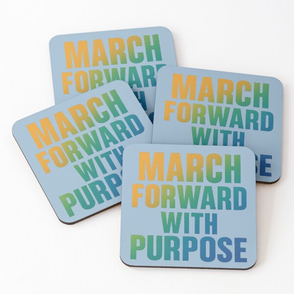 Item preview, March Forward With Purpose Gradient Resolve Art designed and sold by ArtComixHaven.