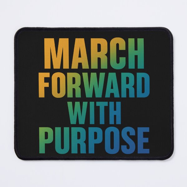 Item preview, March Forward With Purpose Gradient Resolve Art designed and sold by ArtComixHaven.