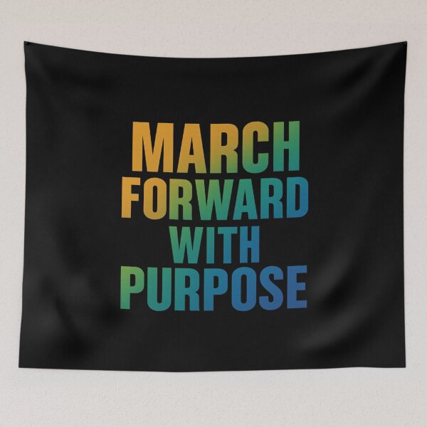 Item preview, March Forward With Purpose Gradient Resolve Art designed and sold by ArtComixHaven.