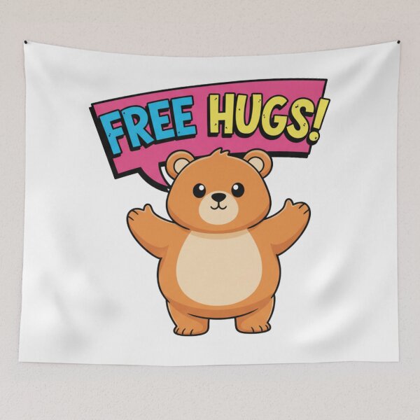Item preview, Bear Hugs Not Harassment Cute Animal Consent Awareness designed and sold by marry treasures.