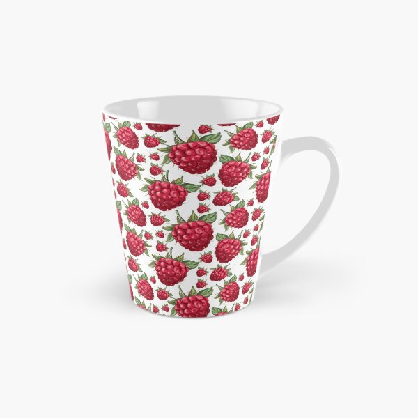 Item preview, Raspberry Digital Pattern Hand Painted Illustration by Dina Stoianova designed and sold by Dina Stoianova.