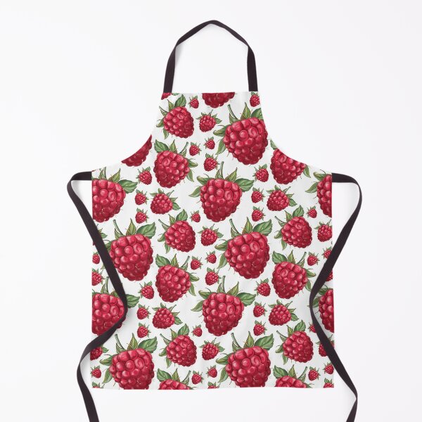 Item preview, Raspberry Digital Pattern Hand Painted Illustration by Dina Stoianova designed and sold by Dina Stoianova.