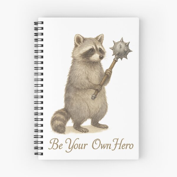 Item preview, Be Your Own Hero - Raccoon designed and sold by thehaywirehoney.