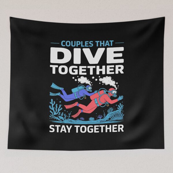 Item preview, Couples That Dive Together Stay Together – Scuba Diving Love Design designed and sold by Gogetgiggles.