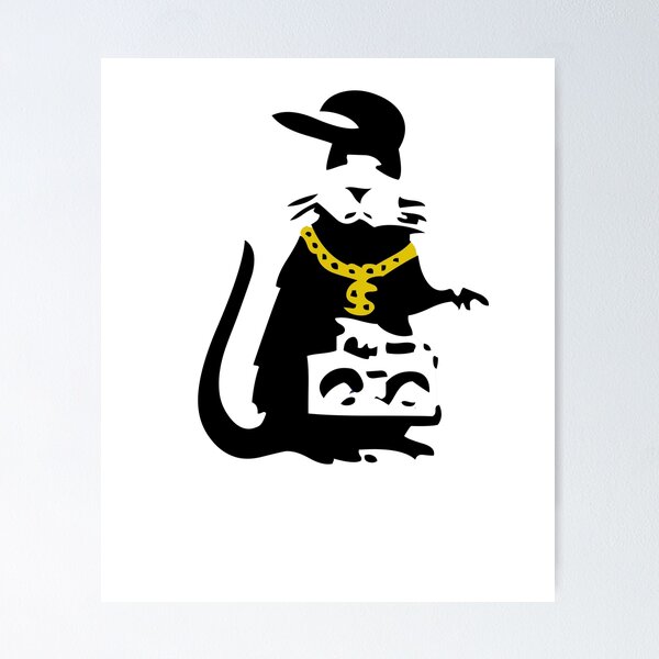 Item preview, Banksy Gangsta Rat  designed and sold by ThatMerchStore.