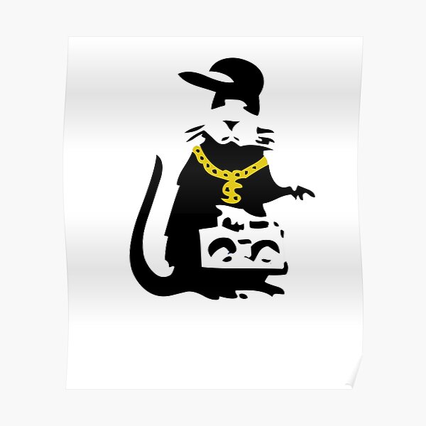 Banksy Gangsta Rat Poster