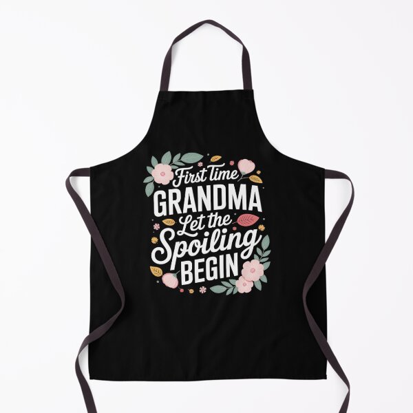 Item preview, First Time Grandma Let the Spoiling Begin – Floral Grandma Design designed and sold by Gogetgiggles.
