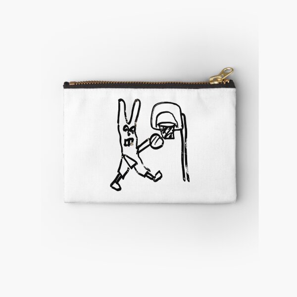 Item preview, Basketball Bunny Doodle - Basketball Hare Cool Bunny designed and sold by The Sticker Bureau.