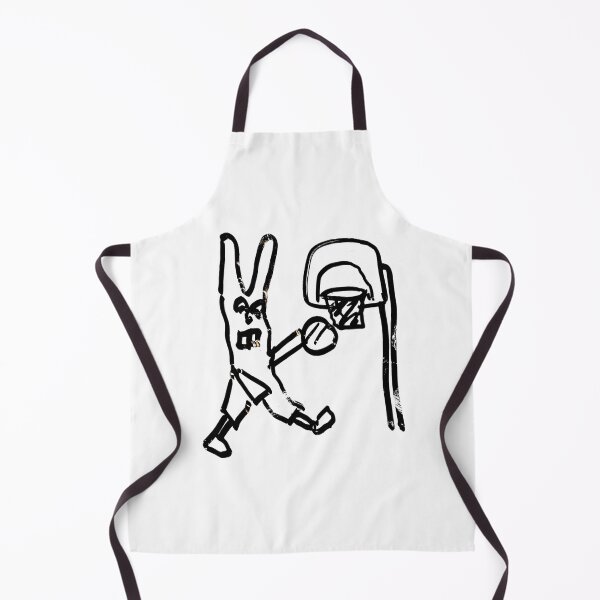 Item preview, Basketball Bunny Doodle - Basketball Hare Cool Bunny designed and sold by The Sticker Bureau.