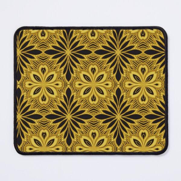 Item preview, Regal Black and Gold Damask Floral Art Deco Golden Opulence Pattern designed and sold by JamieWetzel.