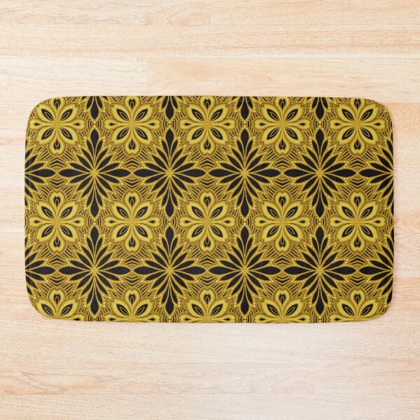 Item preview, Regal Black and Gold Damask Floral Art Deco Golden Opulence Pattern designed and sold by JamieWetzel.