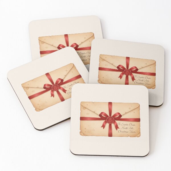 Item preview, Vintage Letter to Santa – Cozy Nostalgic Christmas Ribbon Charm designed and sold by Iras-Art-Corner.