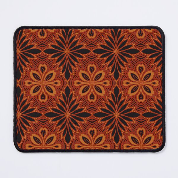 Item preview, Patrón floral art déco de damasco negro y caléndula real con opulencia dorada designed and sold by JamieWetzel.