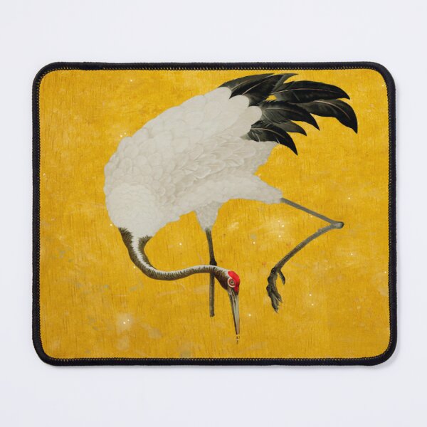 Item preview, Golden Japanese Crane Art designed and sold by Vintage by Kaya.