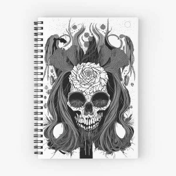 Item preview, "Dark Floral Skull with Mystical Accents" designed and sold by Fadi Alyaldani.