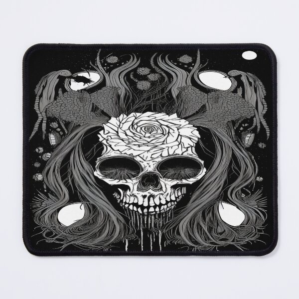 Item preview, "Dark Floral Skull with Mystical Accents" designed and sold by Fadi Alyaldani.