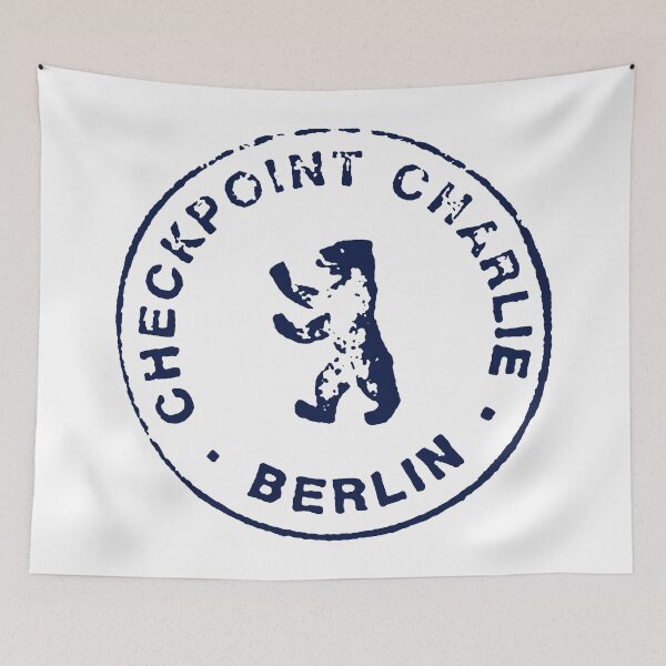 Item preview, Checkpoint Charlie; Berlin; Visa; Vintage;  designed and sold by StickerApe.
