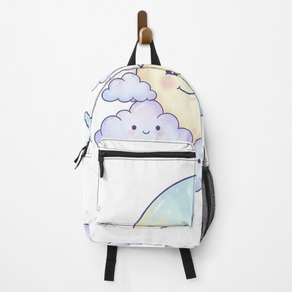 Item preview, Cute Crescent Moon Surrounded by Soft Clouds designed and sold by CosmicCutouts.