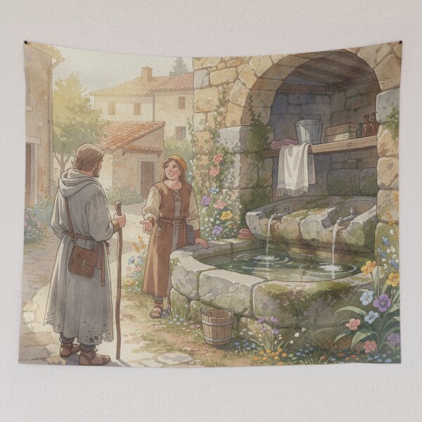 Item preview, On the Way of St. James, a wash house designed and sold by jefboutique6150.