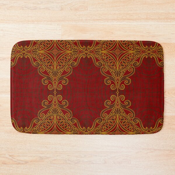 Item preview, Baroque Royal Ruby & Gold Filigree Medieval Illuminated Manuscript Repeat designed and sold by JamieWetzel.