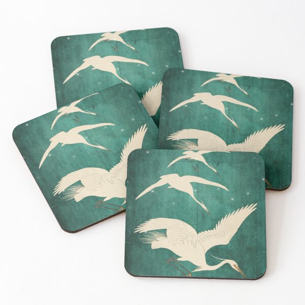 Item preview, Vintage Japanese Cranes Art designed and sold by Vintage by Kaya.