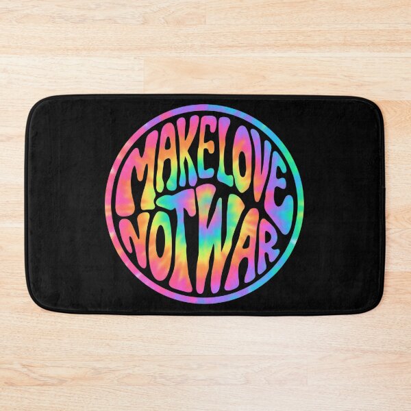 Item preview, Make Love Not War - Round Tie Dye  designed and sold by Daniel Watts.