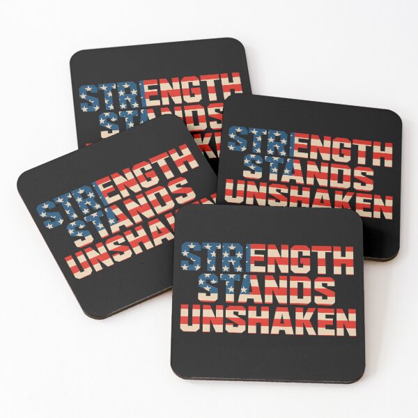 Item preview, Strength Stands Unshaken Patriotic Power Art designed and sold by ArtComixHaven.
