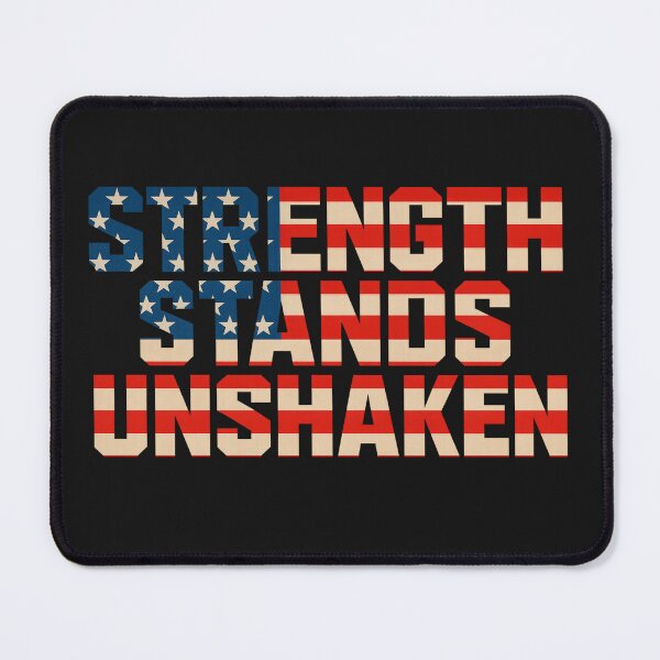 Item preview, Strength Stands Unshaken Patriotic Power Art designed and sold by ArtComixHaven.
