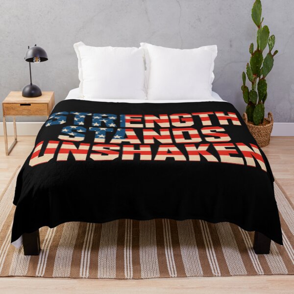 Item preview, Strength Stands Unshaken Patriotic Power Art designed and sold by ArtComixHaven.