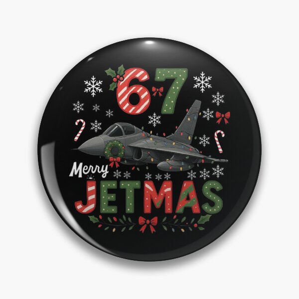 Item preview, Christmas Fighter Jet 67 Merry Jetmas Holiday Lights Design designed and sold by love3617.